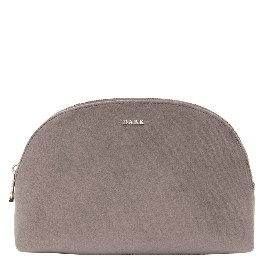 DARK Velvet Make-Up Pouch Large Taupe