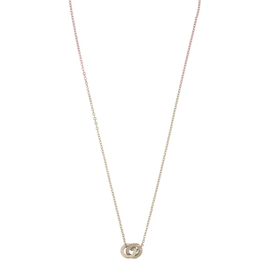 Snö Of Sweden Connected Pendant Necklace 42 cm – Gold/Clear