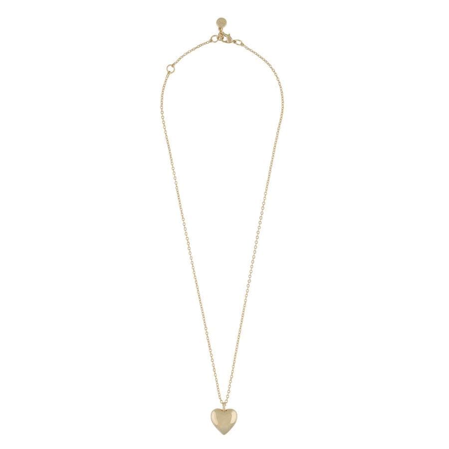 Snö Of Sweden Brooklyn Heart Pendant Necklace 45 cm – Plain Gold