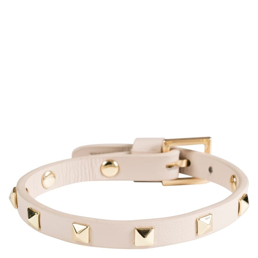 DARK Leather Stud Bracelet Mini ─ Sand