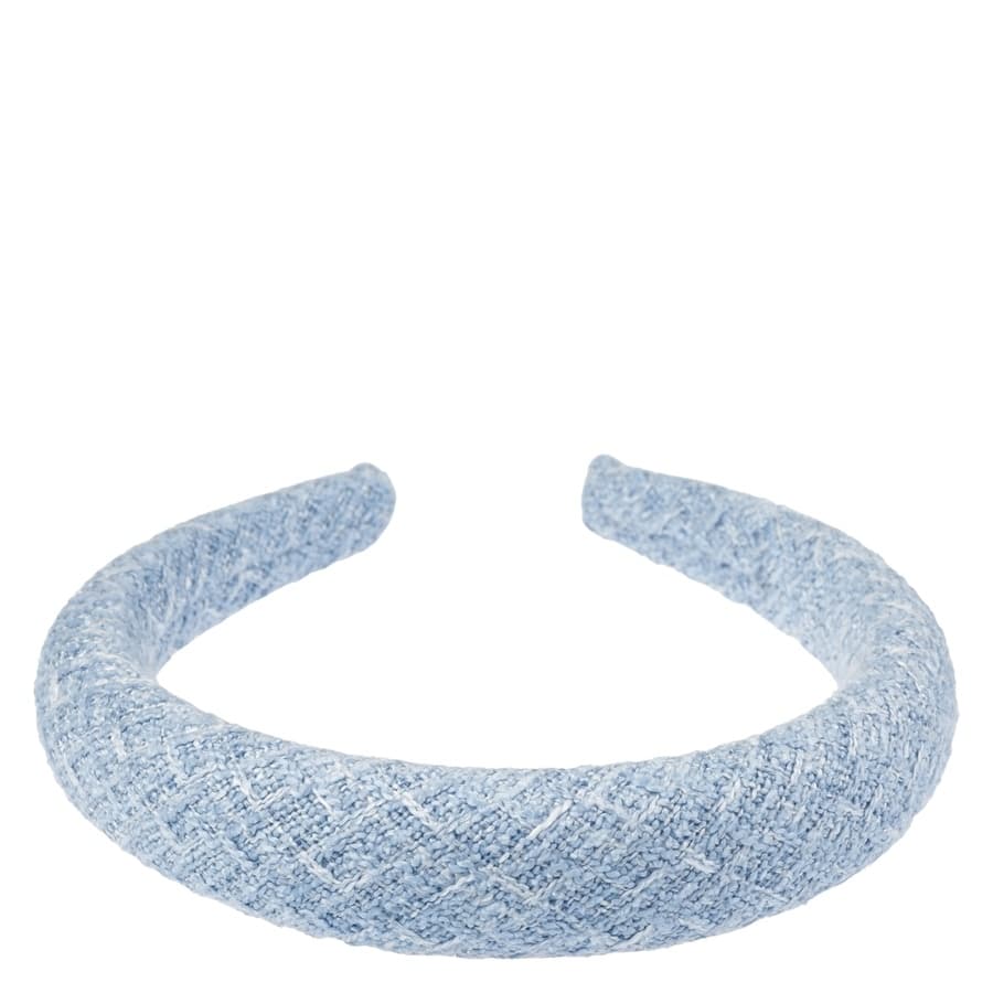 DARK Tweed Hiuspanta Leveä Viileä Sininen