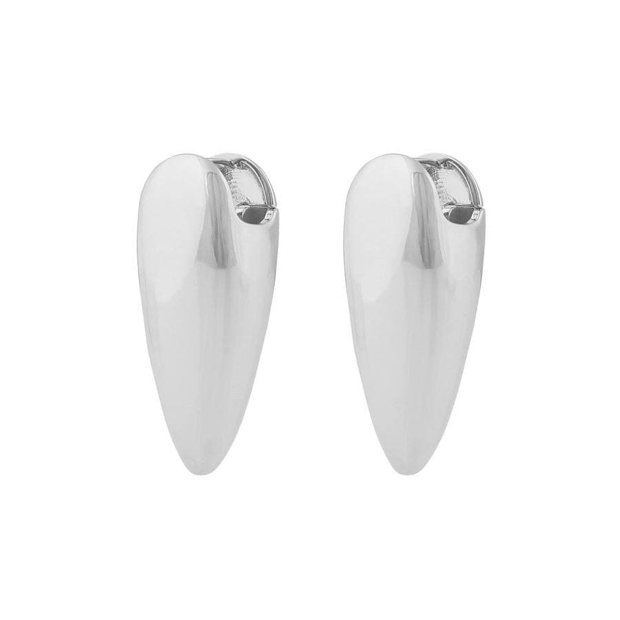 Snö Of Sweden Aero Mid Earring – Plain Silver