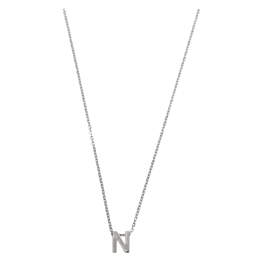 Timi of Sweden Viola Letter Necklace Stainless Steel Silver N
