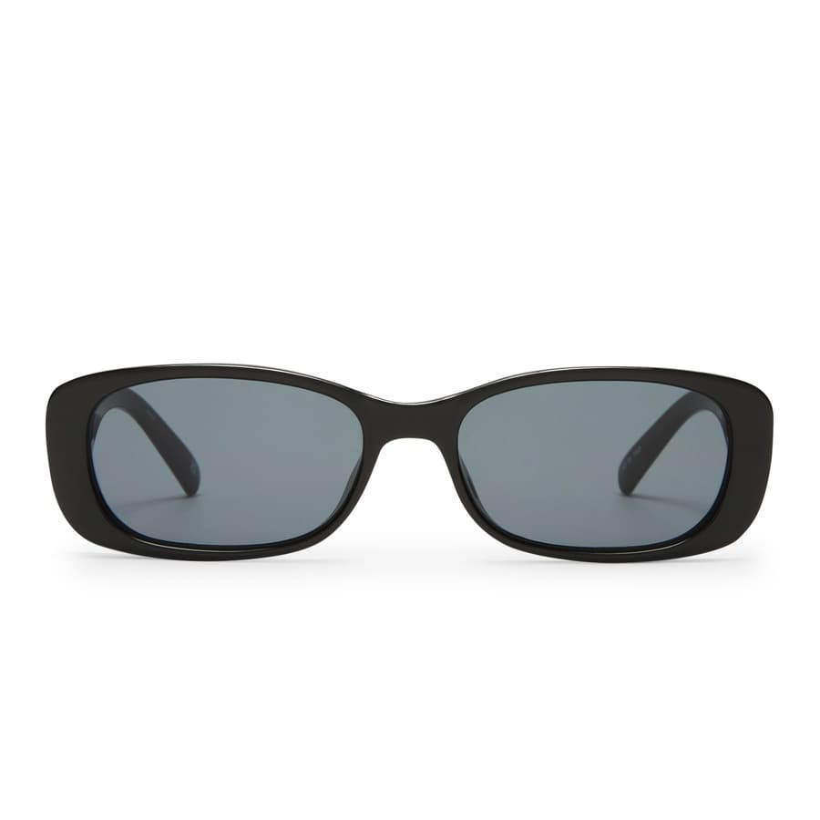 Le Specs Unreal Shiny Black With Smoke Mono Lens