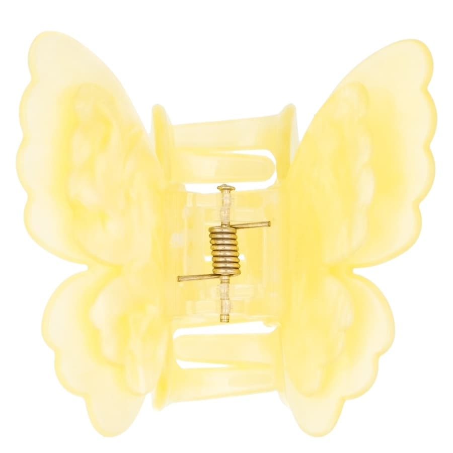 DARK Butterfly Hair Claw Pale Yellow