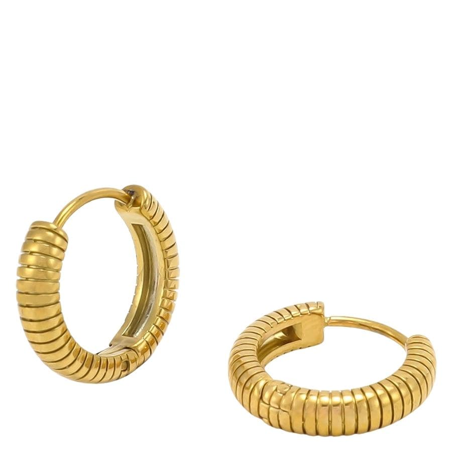 Timi Of Sweden Vivia Ribbed Hoop Earrings