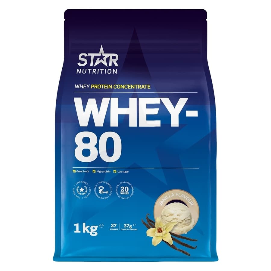Star Nutrition Whey-80 SteviSweet Vanilla 1000g