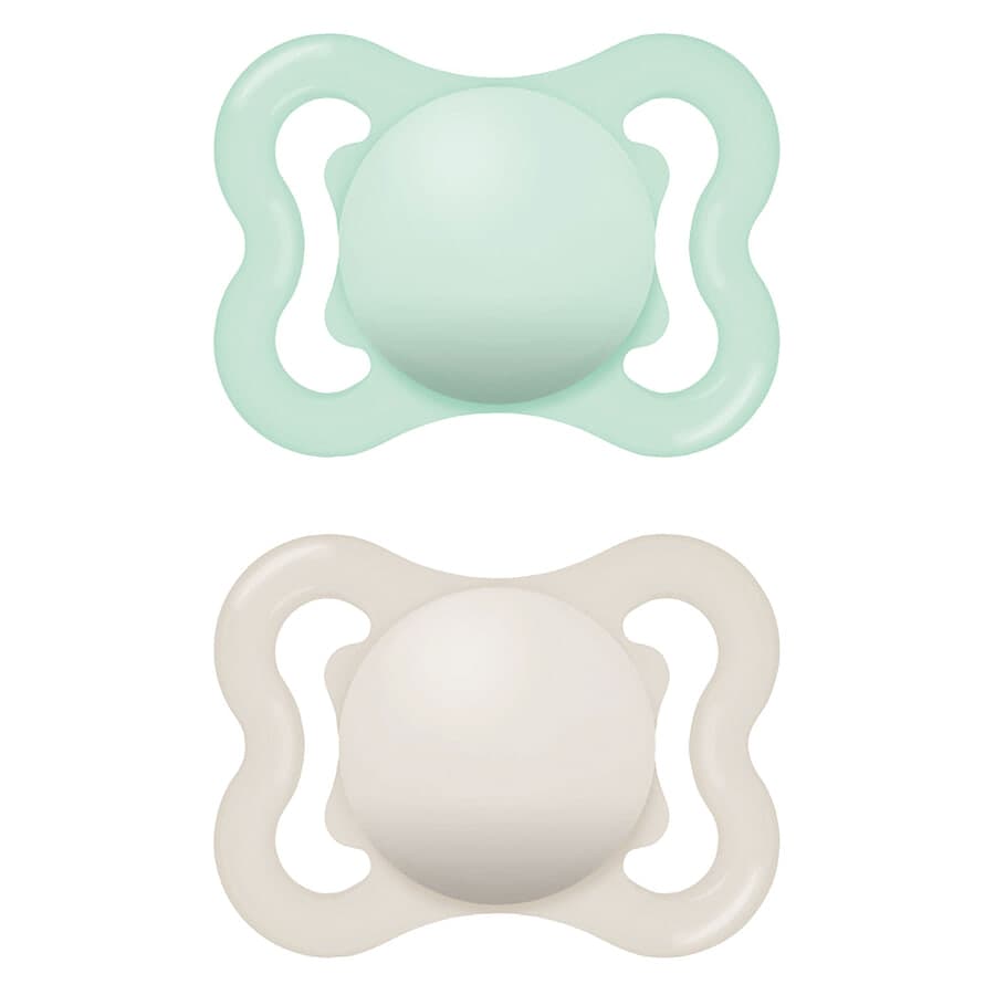 MAM Air 0–6 kk Silicone 2 kpl – Neutral