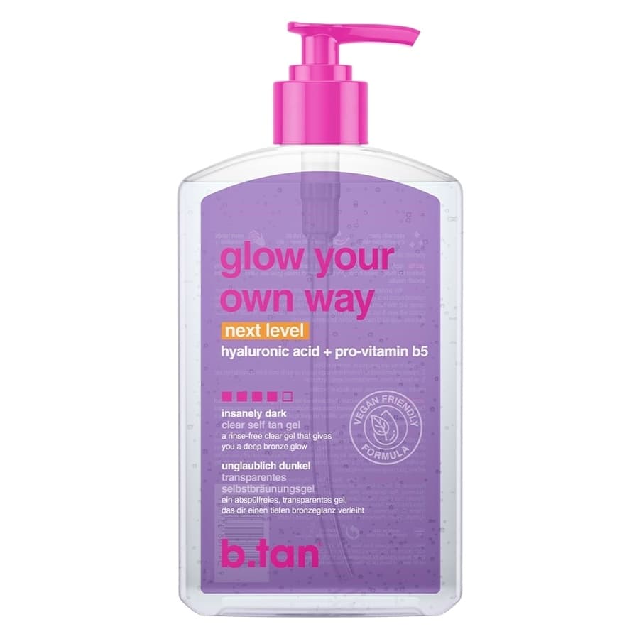b.tan Glow Your Own Way Clear Self Tan Gel Next Level 473ml