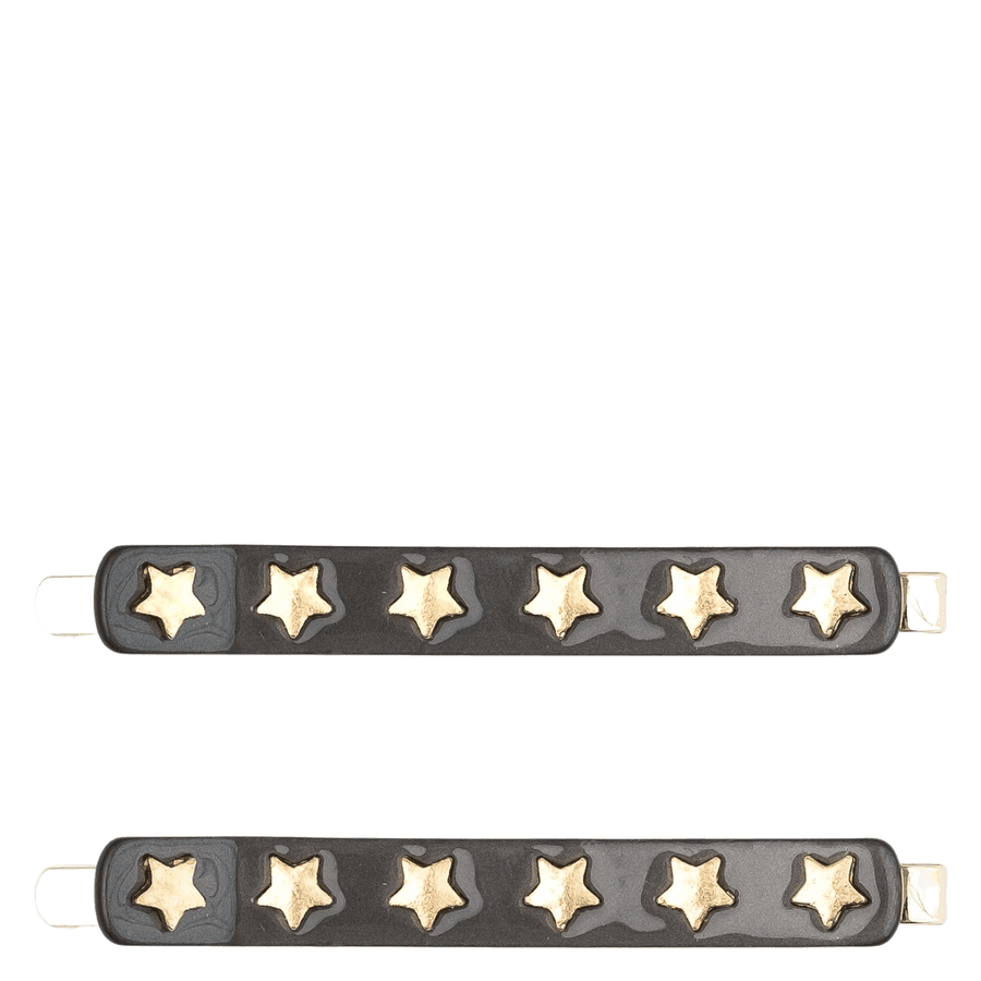 DARK Star Stud Bobby Pin Chocolate Brown