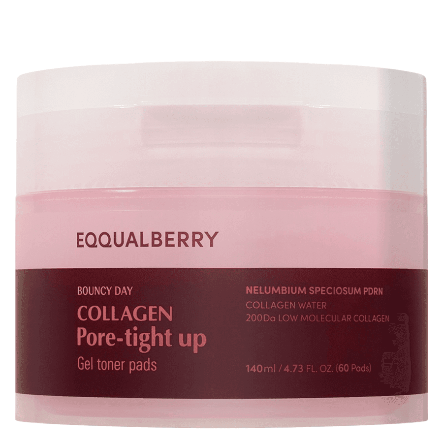 EQQUALBERRY Collagen Pore-Tight Up Gel Toner Pads 60pcs