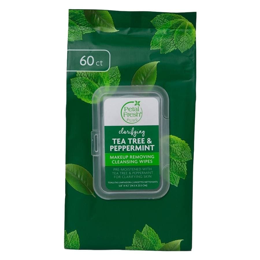 Petal Fresh Pure Tea Tree & Peppermint Makeup Removing Wipes 60 k