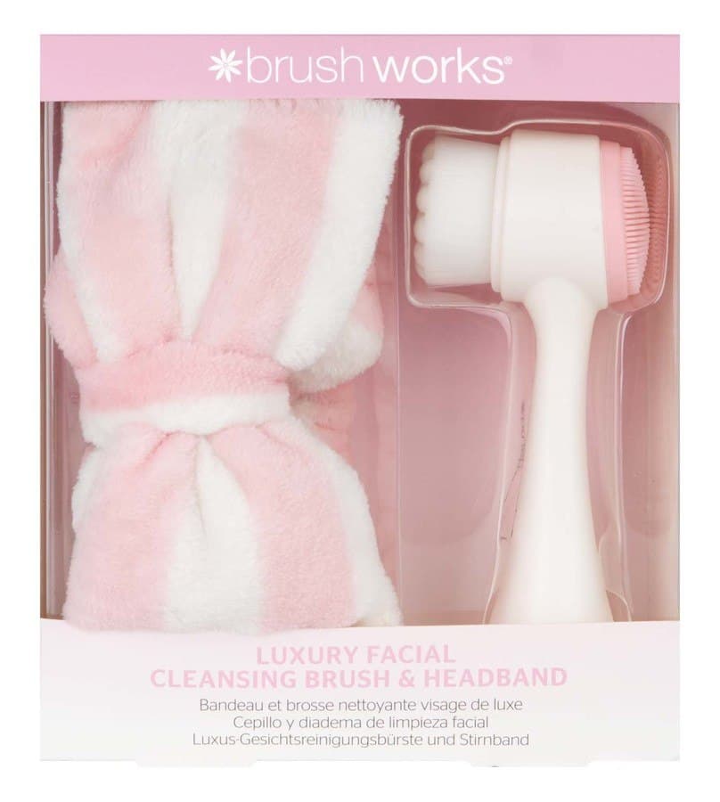 Brushworks Luxury Facial Cleansing Brush & Headband Set 2 kpl
