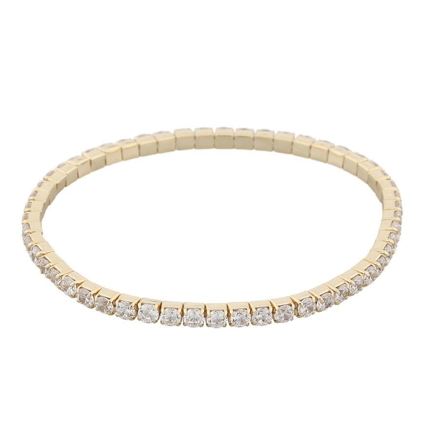 Snö Of Sweden Meadow Elastic Bracelet S/M – Gold/Clear