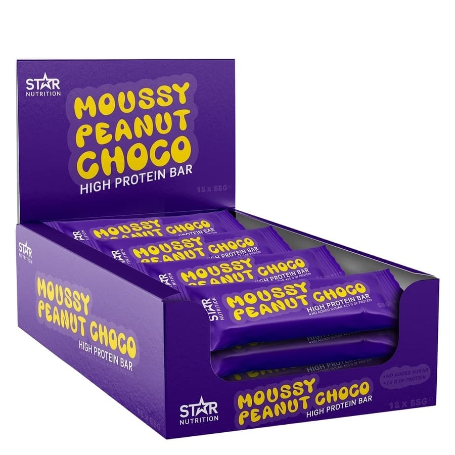 Star Nutrition Soft Protein Bar Moussy Peanut Choco 12x55g