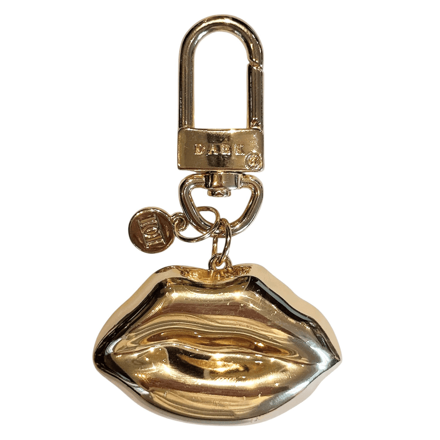 DARK Metal Sign Bag Charm Lip