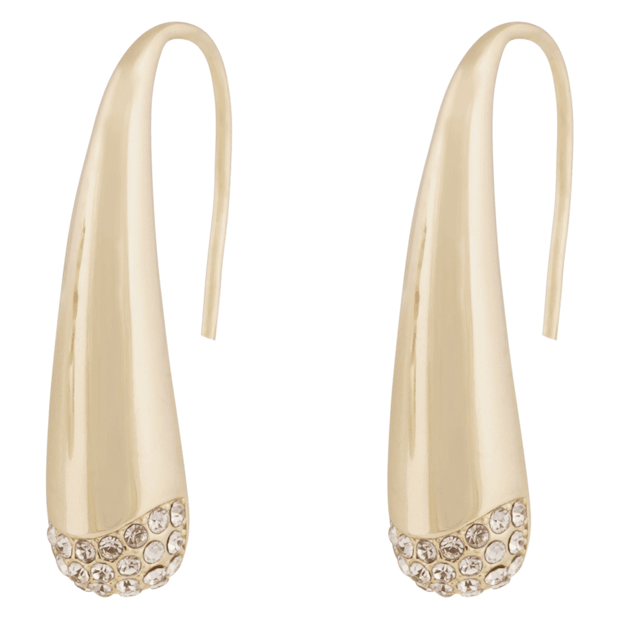 Snö of Sweden Veil Big Crystal Ear Gold Clear Onesize