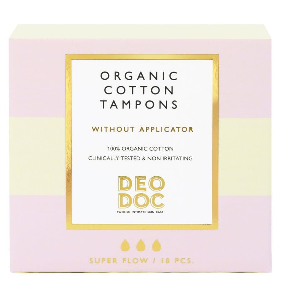 DeoDoc Digital Organic Cotton Tampons Super 18 kpl