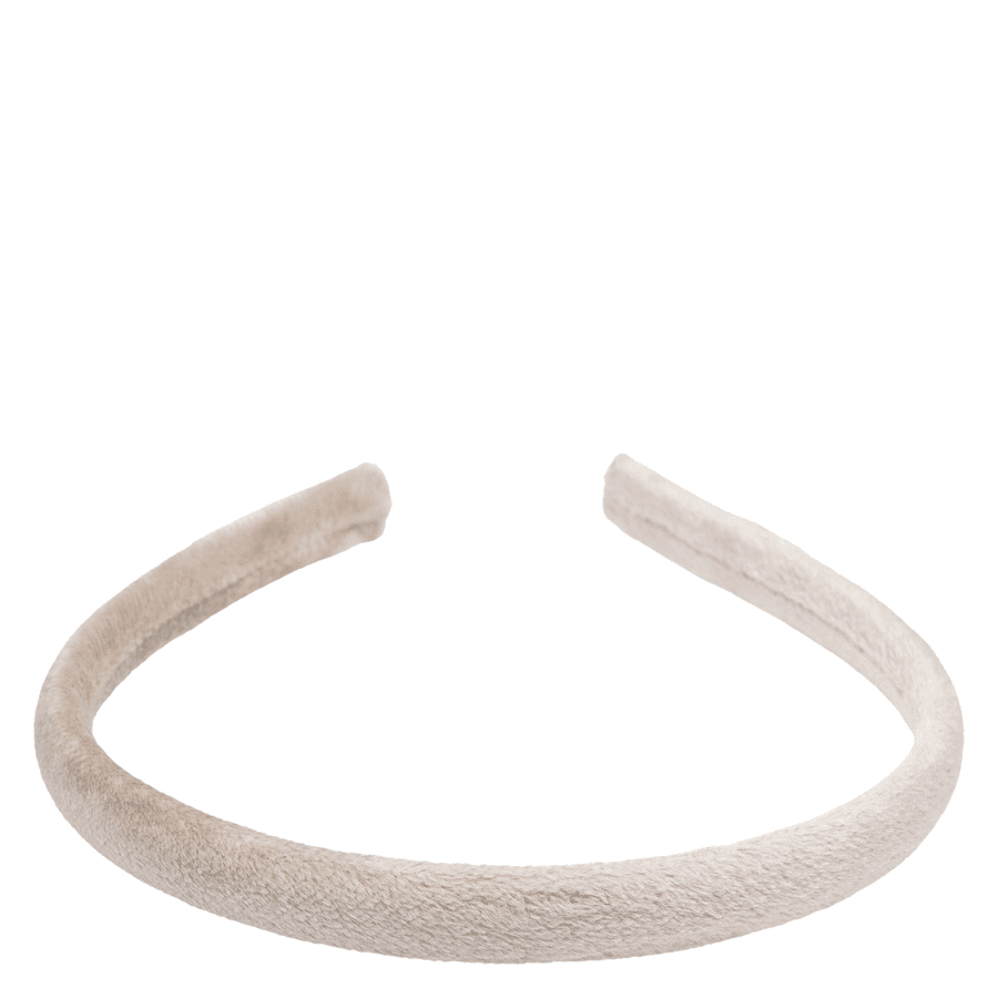 DARK Velvet Hair Band Thin Dark Sand