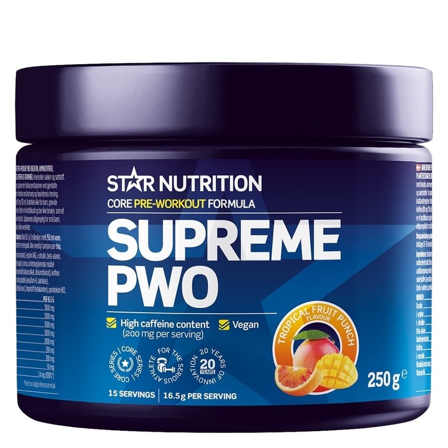 Star Nutrition Supreme PWO Tropical Fruit Punch 250g