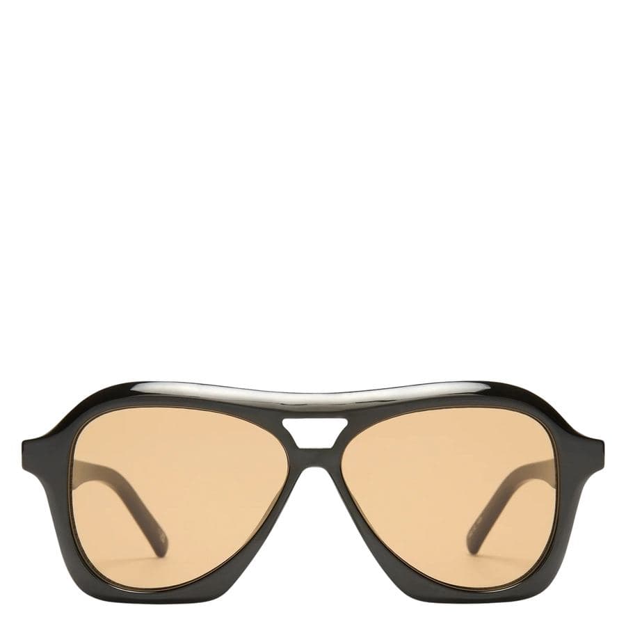 Le Specs Drizzle Black With Light Brown Mono Lens