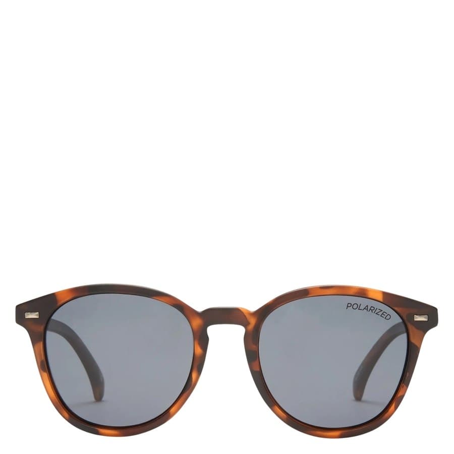 Le Specs Bandwagon Matte Tortoise With Polarised Smoke Mono Lens