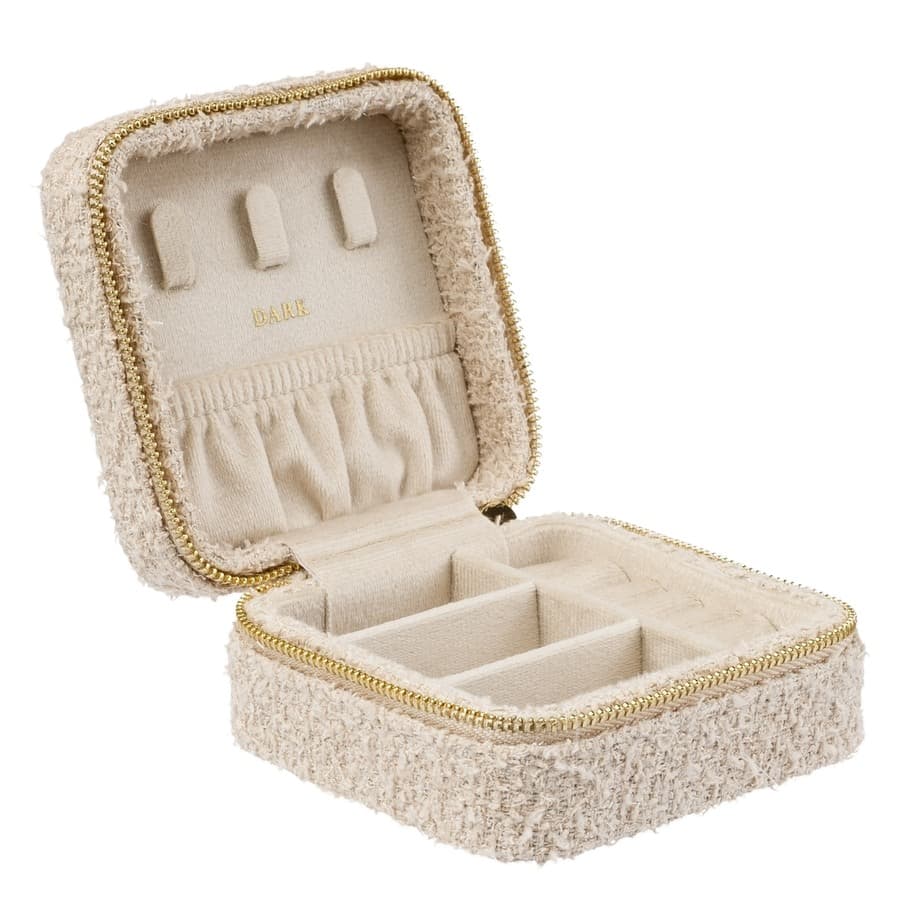 DARK Tweed Jewelry Box Mini Sand