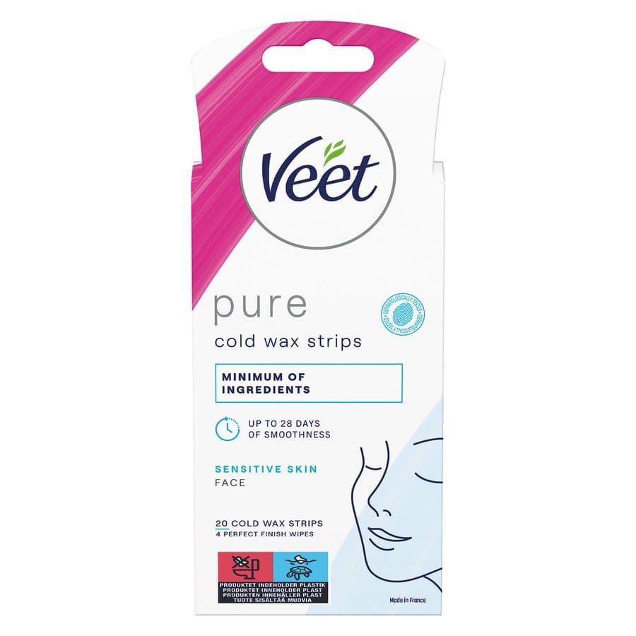 Veet Pure Cold Wax Strips Face 1 kpl