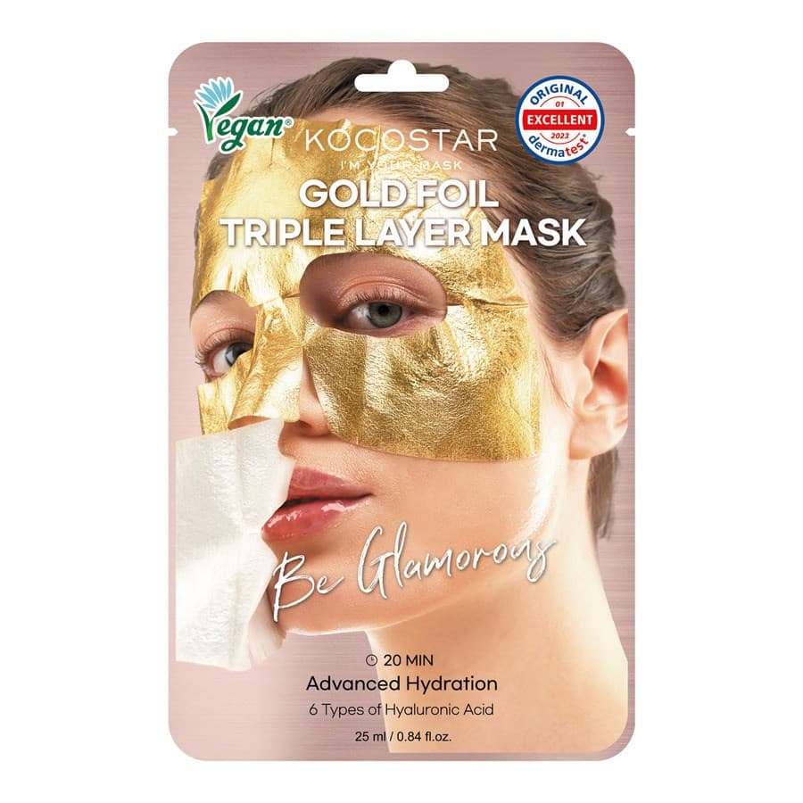 Kocostar Premium Gold Foil Triple Layer Mask 25 ml