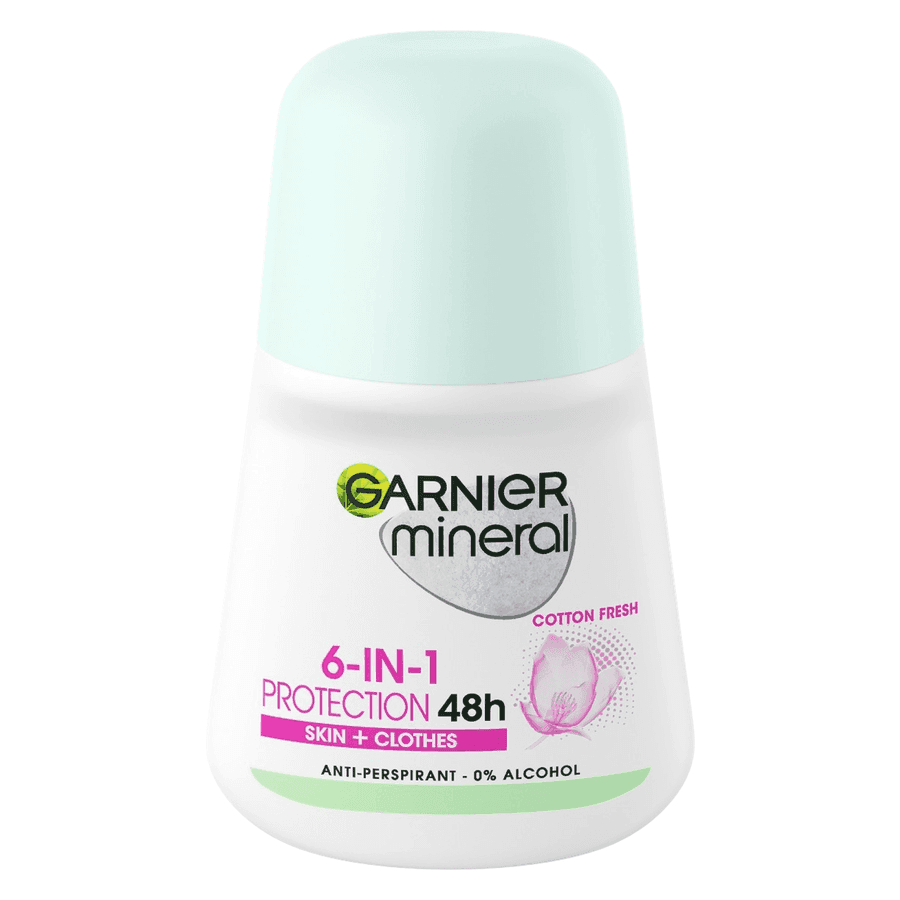 Garnier Mineral Invisible BlackWhiteColours 48hr Roll-On 50 ml