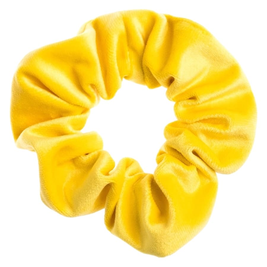 DARK Velvet Scrunchie ─ Sun Yellow