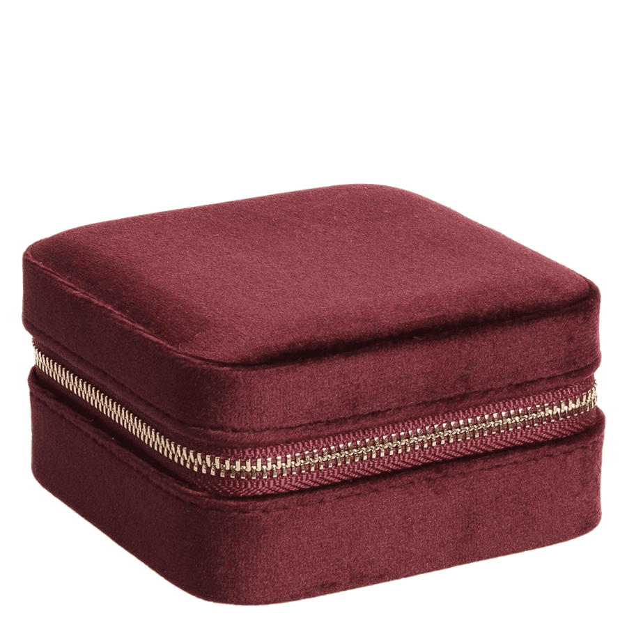 DARK Velvet Jewellery Box Mini Maroon