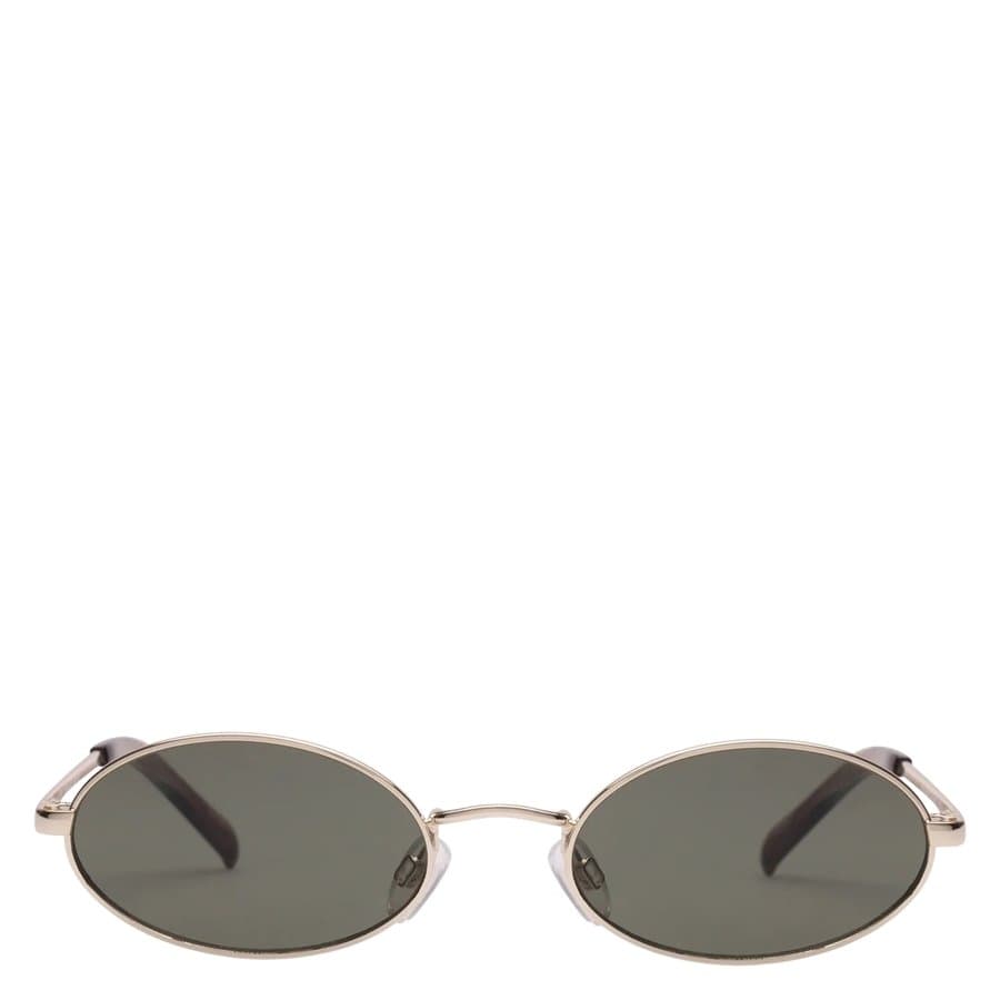 Le Specs Love Train Bright Gold With Khaki Mono Lens