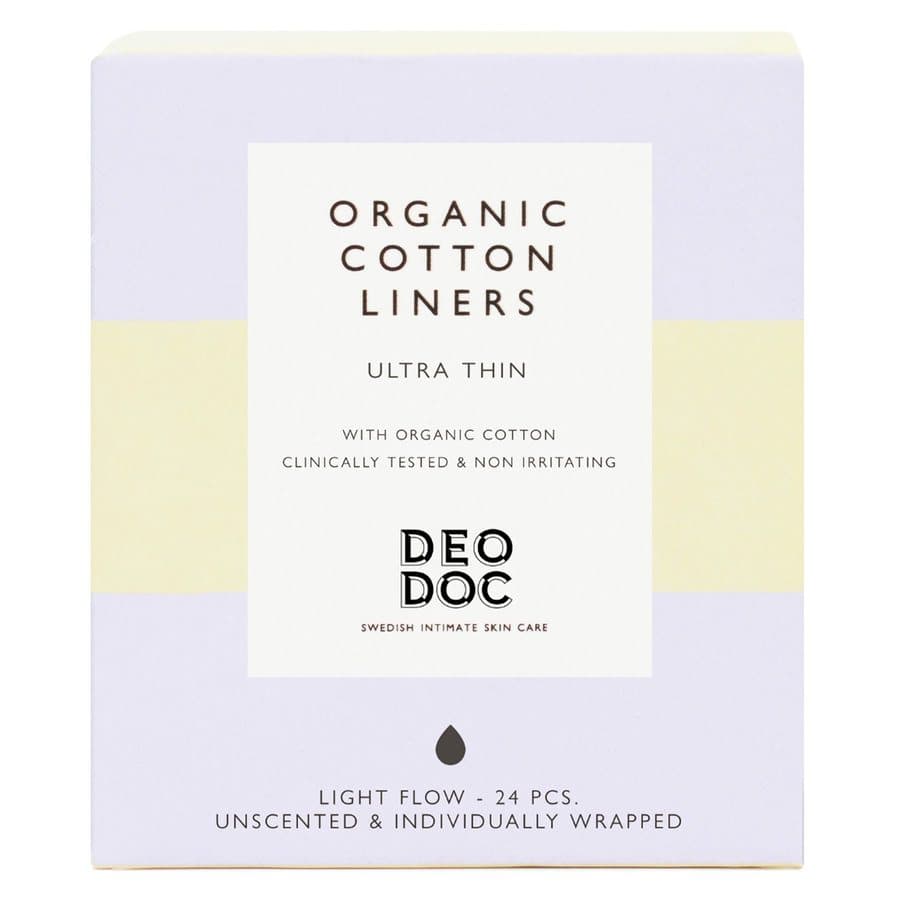 DeoDoc Organic Cotton Liners Individually Wrapped 24 kpl