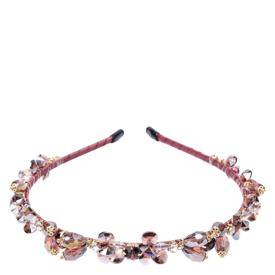 DARK Crystal Hair Band Maroon