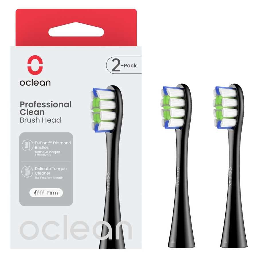 Oclean Professional Clean Brush Head Black 2 kpl