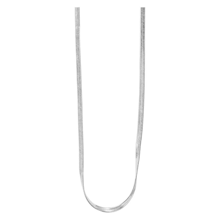 Muli Collection Thin Snake Chain Necklace Silver
