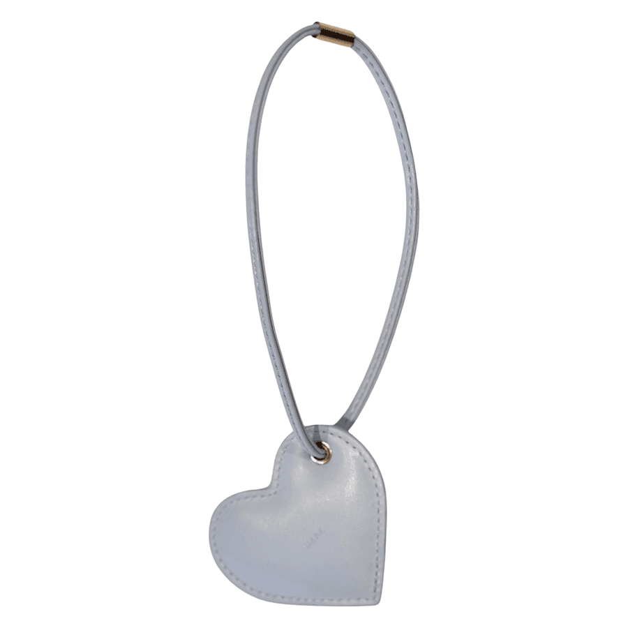 DARK Heart Bag Charm Cool Blue