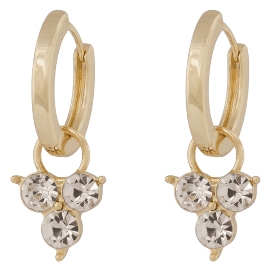 Snö of Sweden Eira Crystal Ring Ear Gold Clear Onesize