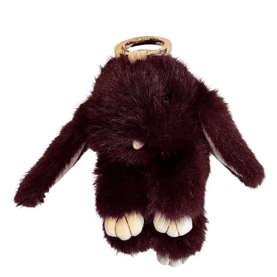 DARK Bunny Bag Charm Maroon
