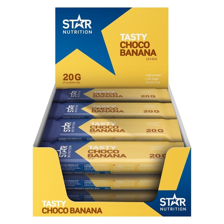 Star Nutrition Soft Protein Bar Banana Chocolate 12x55g