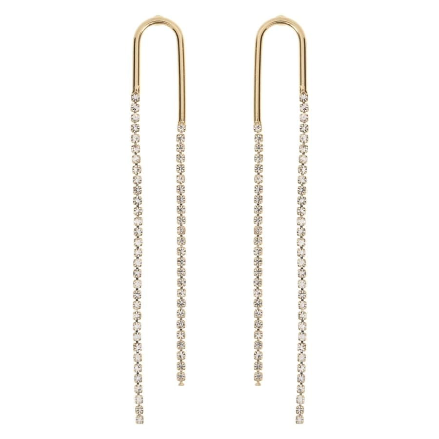 Timi Of Sweden Valentina Crystal Dangling Party Stud Earrings