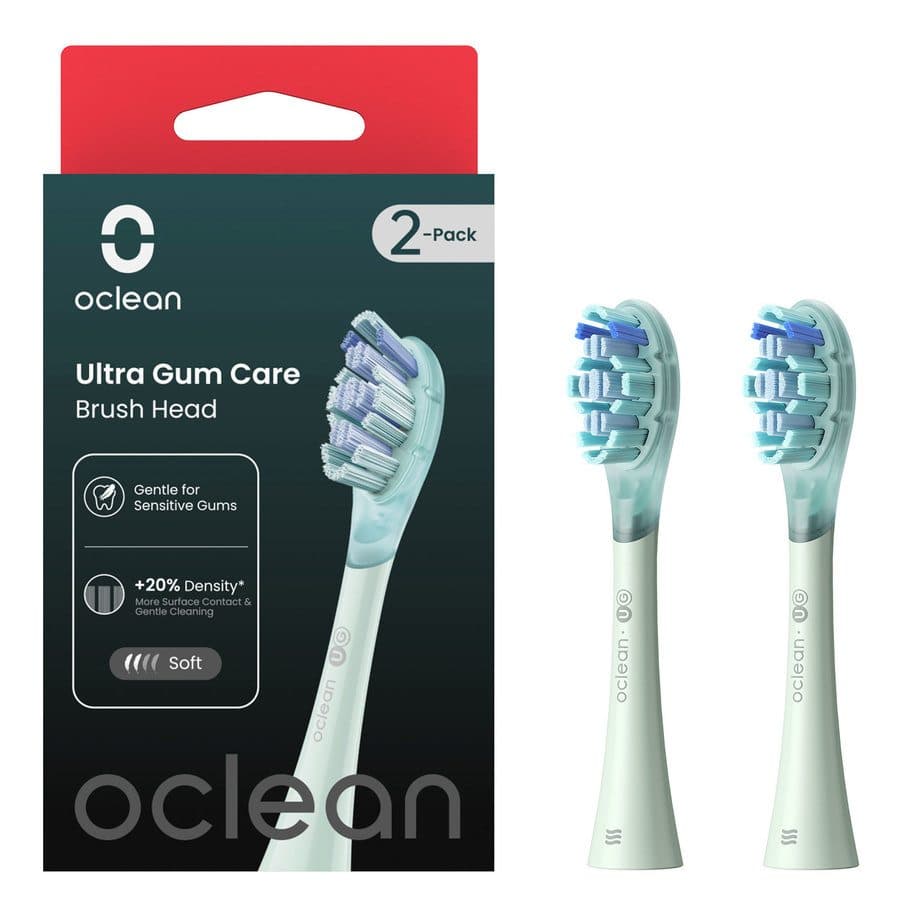 Oclean Ultra Gum Care Brush Head 2 kpl – Green