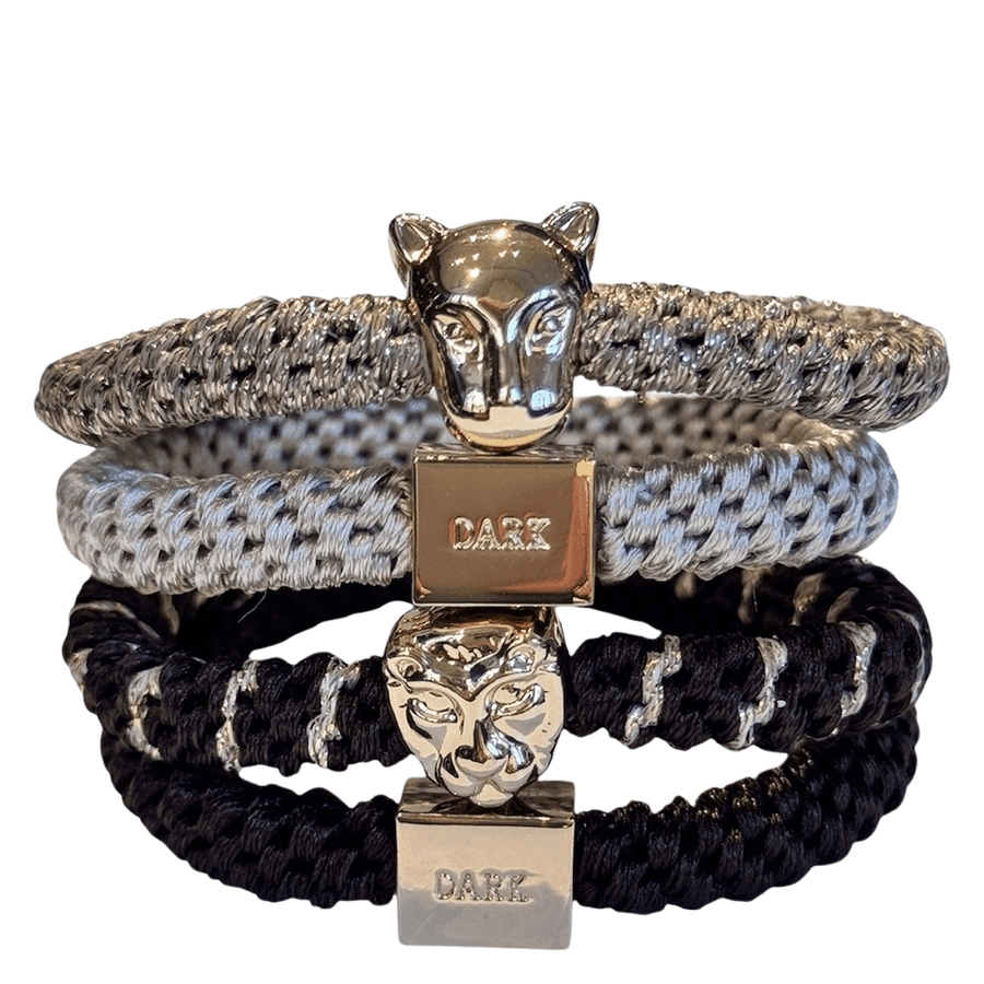 DARK Fat Hair Ties Combo Chocolate Brown Mix 4pcs