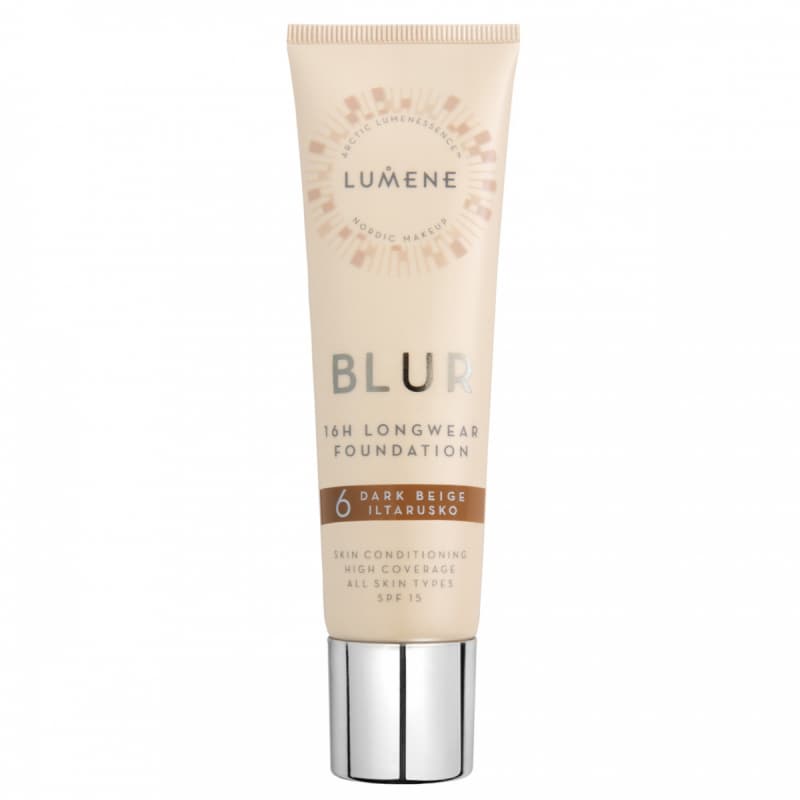 Lumene Blur 16H Longwear Foundation SPF 15 6 Dark Beige