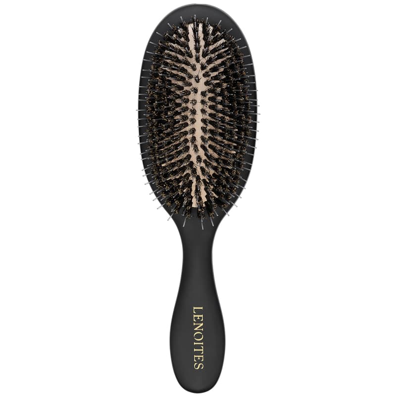 Lenoites Hair Brush Wild Boar Black
