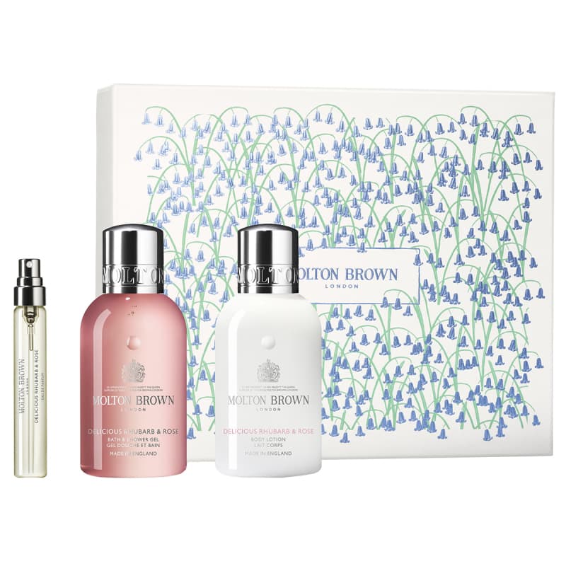 Molton Brown Gift Set Delicious Rhubarb And Rose Travel Gift Set (207,5 ml)
