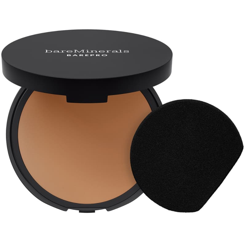 bareMinerals BAREPRO 24H Skin-Perfecting Pressed Powder Foundation Medium Deep 45 Warm (8 g)