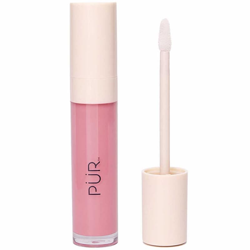 PÜR Glossy Lip Tint Plumping Tinted Lip Oil Strawberry Sorbet (9.5 ml)