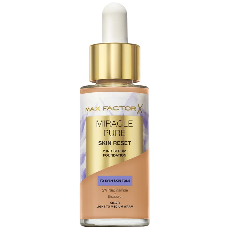 Max Factor Miracle Pure Skin Reset 2 In 1 Serum Foundation 80.5 Medium Warm